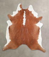 Hereford XX-Large Brazilian Cowhide Rug 8'1"H x 7'1"W #A23901 by Hudson Hides