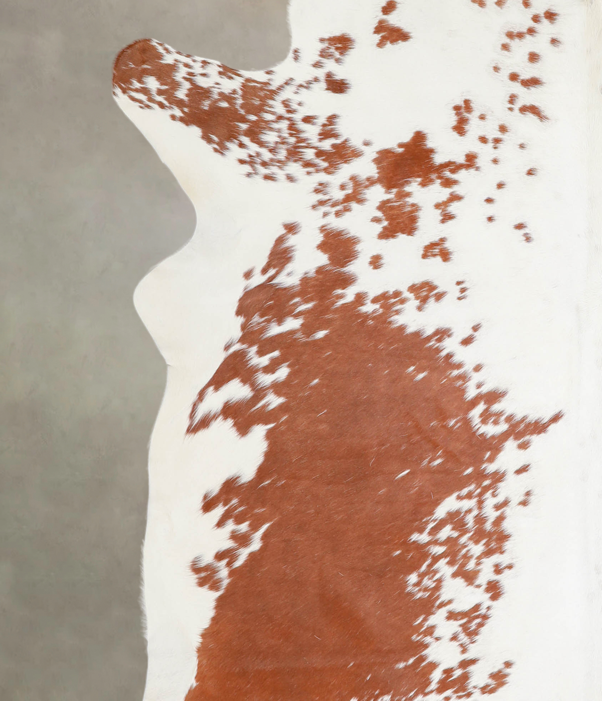 Brown and White X-Large Brazilian Cowhide Rug 6'11"H x 6'10"W #A23936 by Hudson Hides