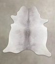 Medium Grey X-Large Brazilian Cowhide Rug 7'0"H x 6'8"W #A24025 by Hudson Hides