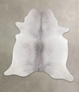 Medium Grey X-Large Brazilian Cowhide Rug 7'0"H x 6'8"W #A24025 by Hudson Hides