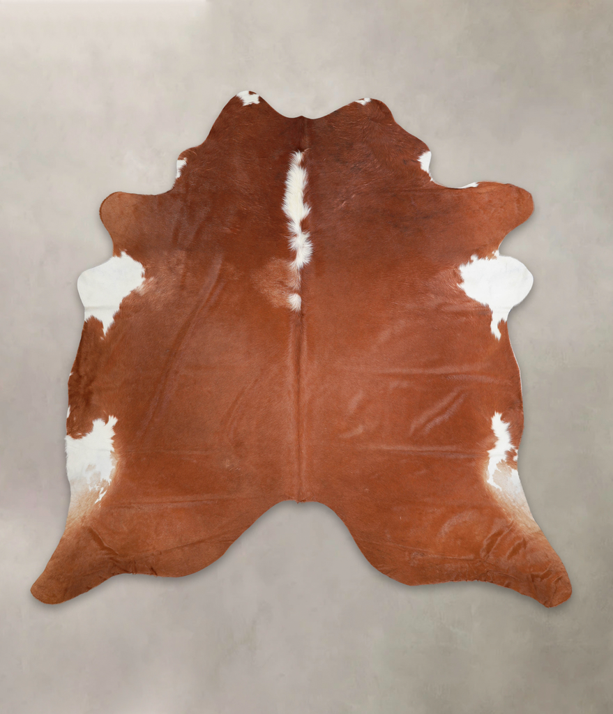 Hereford XX-Large Brazilian Cowhide Rug 7'6"H x 7'9"W #A24064 by Hudson Hides