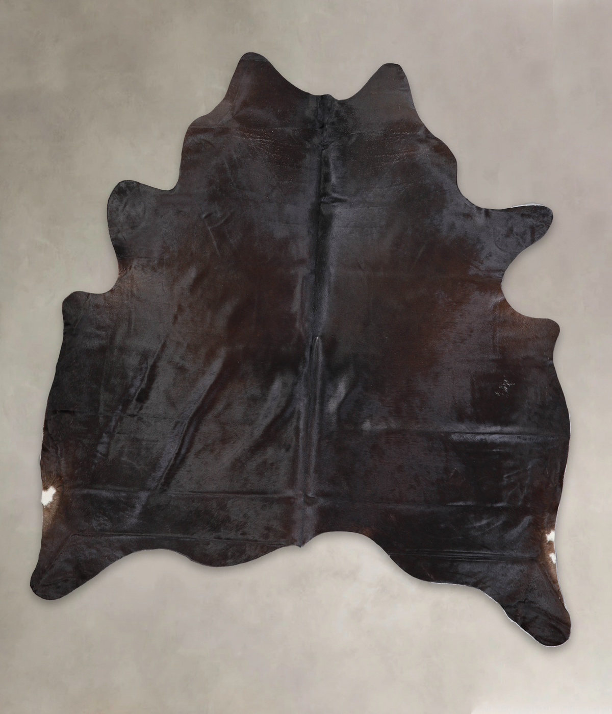 Solid Black Cowhide Rug #A24074