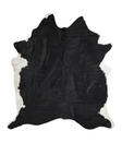 Black and White X-Large Brazilian Cowhide Rug 7'3"H x 6'6"W #A24076 by Hudson Hides
