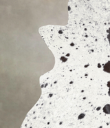 Salt and Pepper Black X-Large Brazilian Cowhide Rug 7'1"H x 5'8"W #A24127 by Hudson Hides