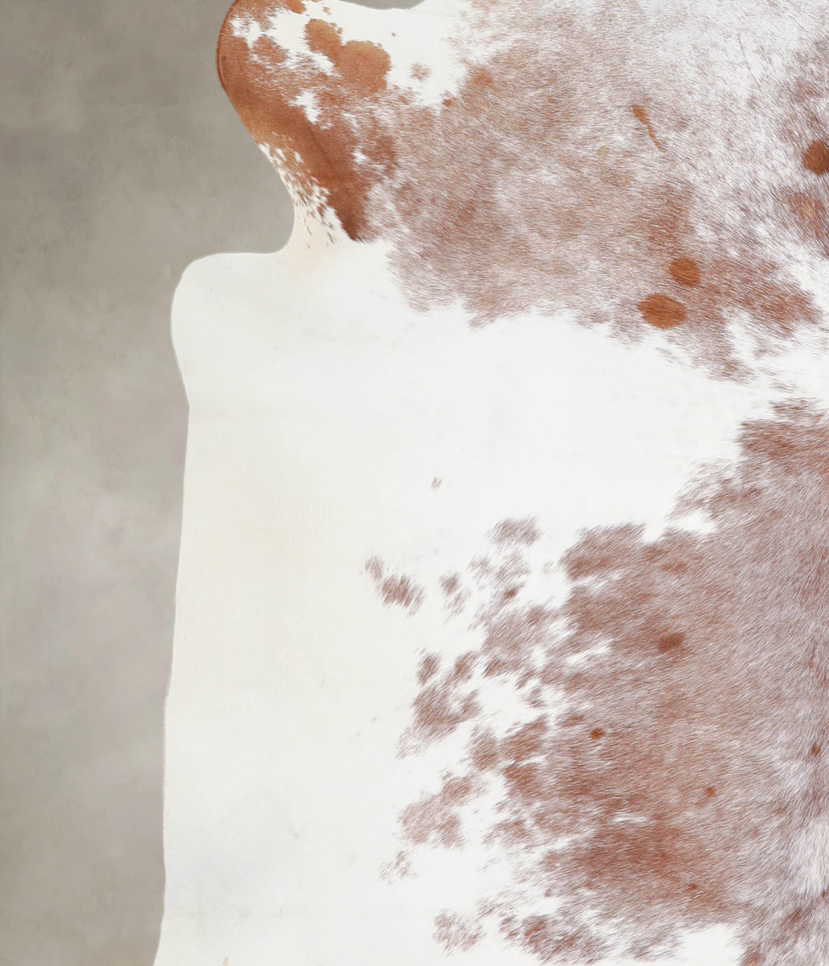 Brown and White X-Large Brazilian Cowhide Rug 6'11"H x 7'1"W #A24182 by Hudson Hides