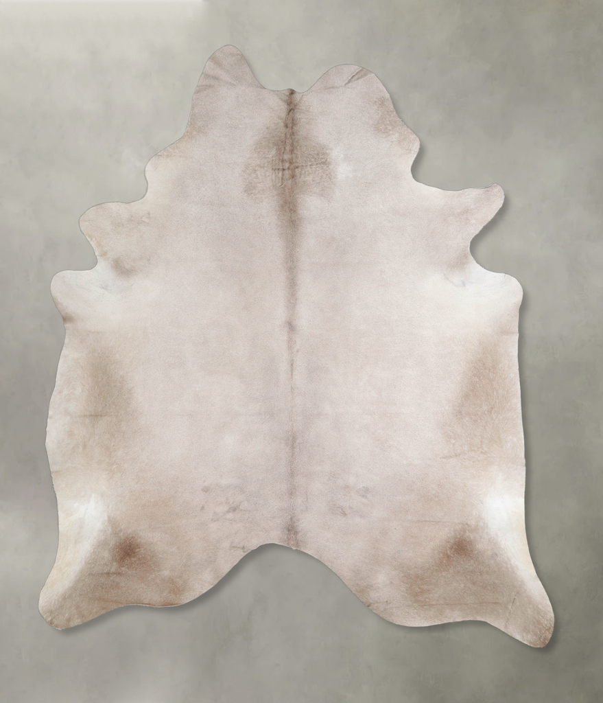 Champagne XX-Large Brazilian Cowhide Rug 7'10"H x 6'8"W #A24245 by Hudson Hides