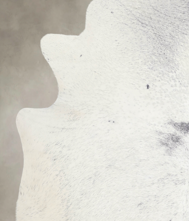 Salt and Pepper Black X-Large Brazilian Cowhide Rug 7'4"H x 6'2"W #A24250 by Hudson Hides