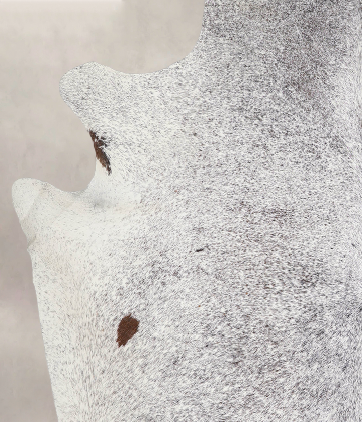 Salt and Pepper Brown X-Large Brazilian Cowhide Rug 7'3"H x 6'5"W #A24272 by Hudson Hides