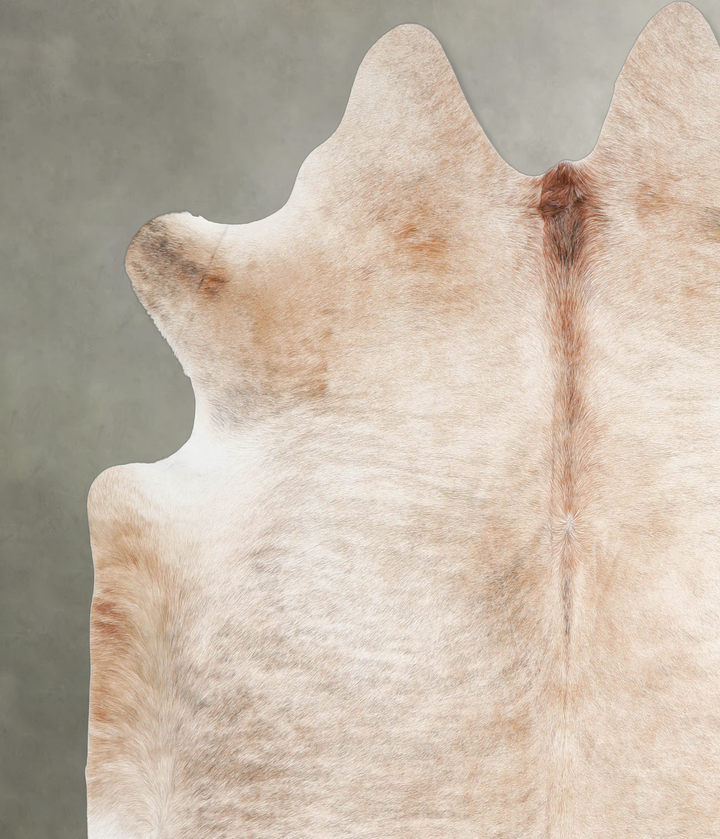 Light Brindle X-Large Brazilian Cowhide Rug 6'6"H x 6'6"W #A24276 by Hudson Hides