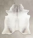 Medium Grey X-Large Brazilian Cowhide Rug 7'4"H x 6'7"W #A24326 by Hudson Hides