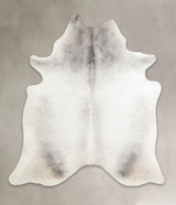 Medium Grey X-Large Brazilian Cowhide Rug 7'4"H x 6'7"W #A24326 by Hudson Hides