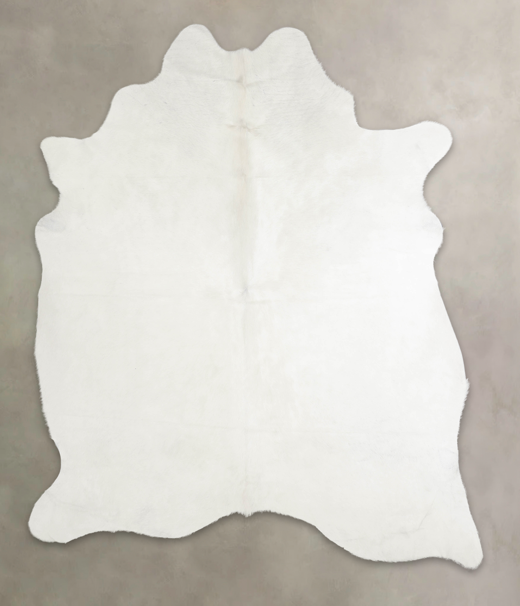 Solid White Cowhide Rug #A24385