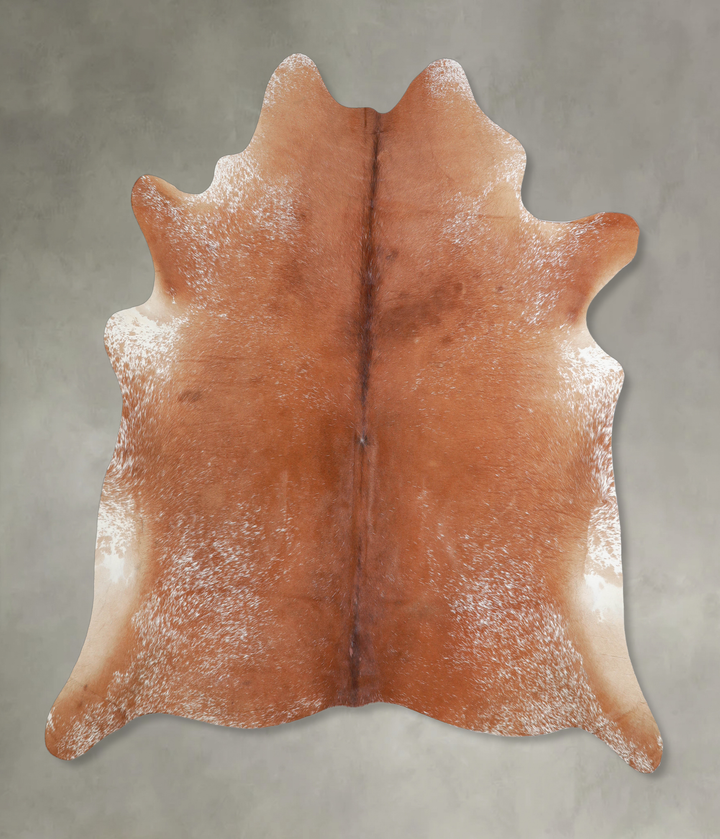 Solid Brown X-Large Brazilian Cowhide Rug 6'4"H x 6'8"W #A24424 by Hudson Hides