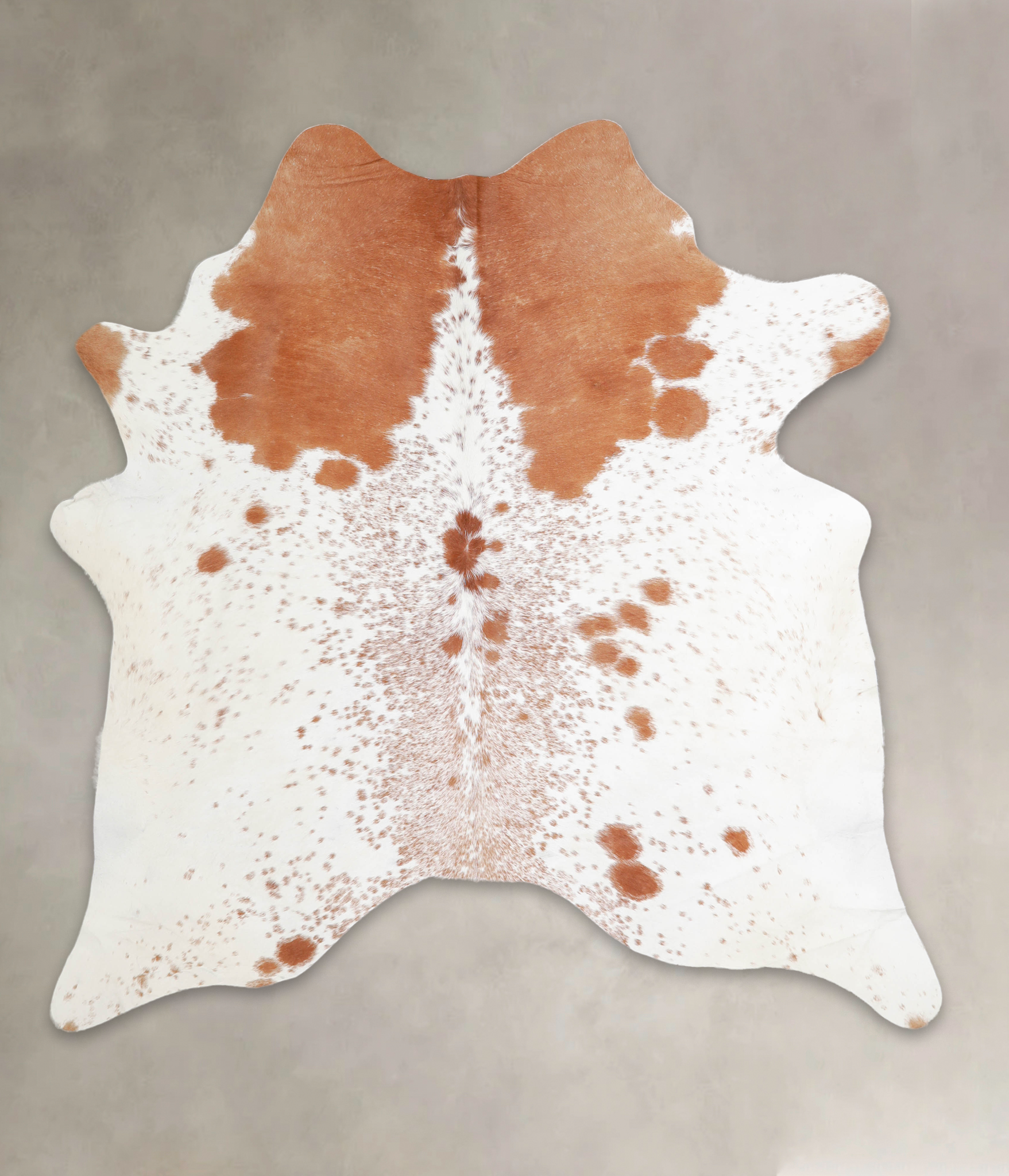 Brown and White Cowhide Rug #A24449