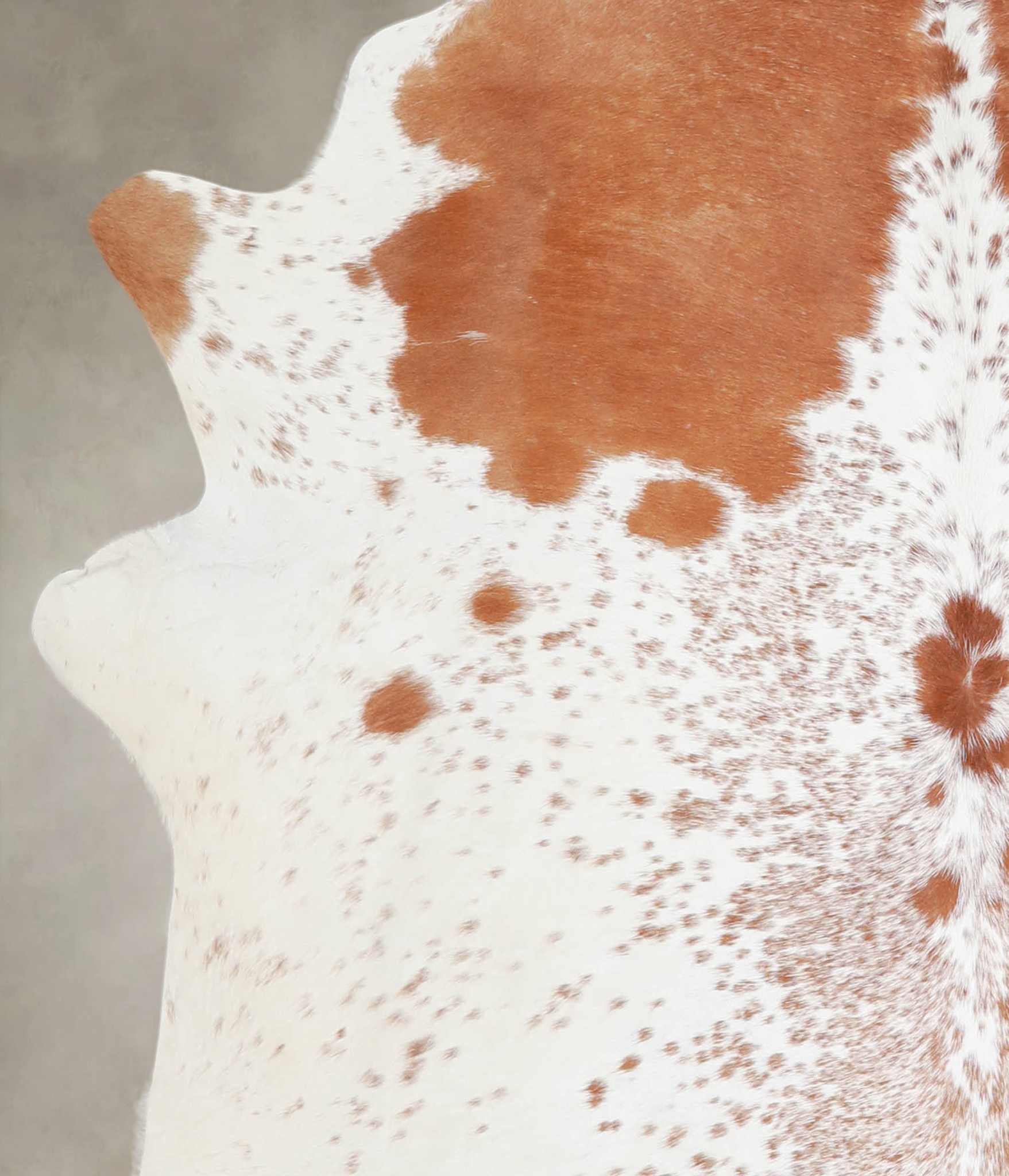Brown and White Cowhide Rug #A24449