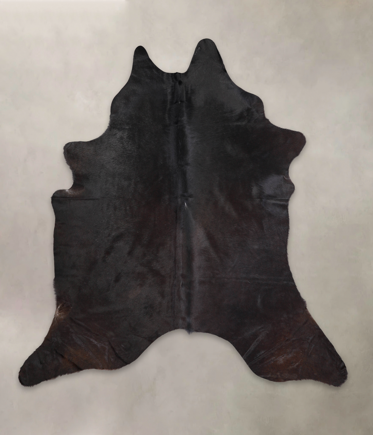 Solid Black Cowhide Rug #A24451