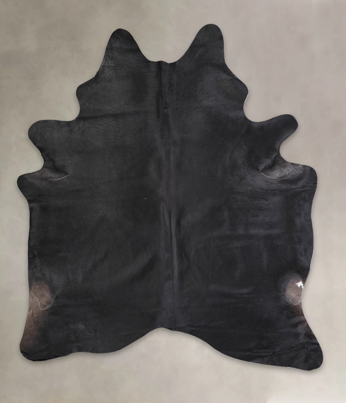 Solid Black Cowhide Rug #A24497