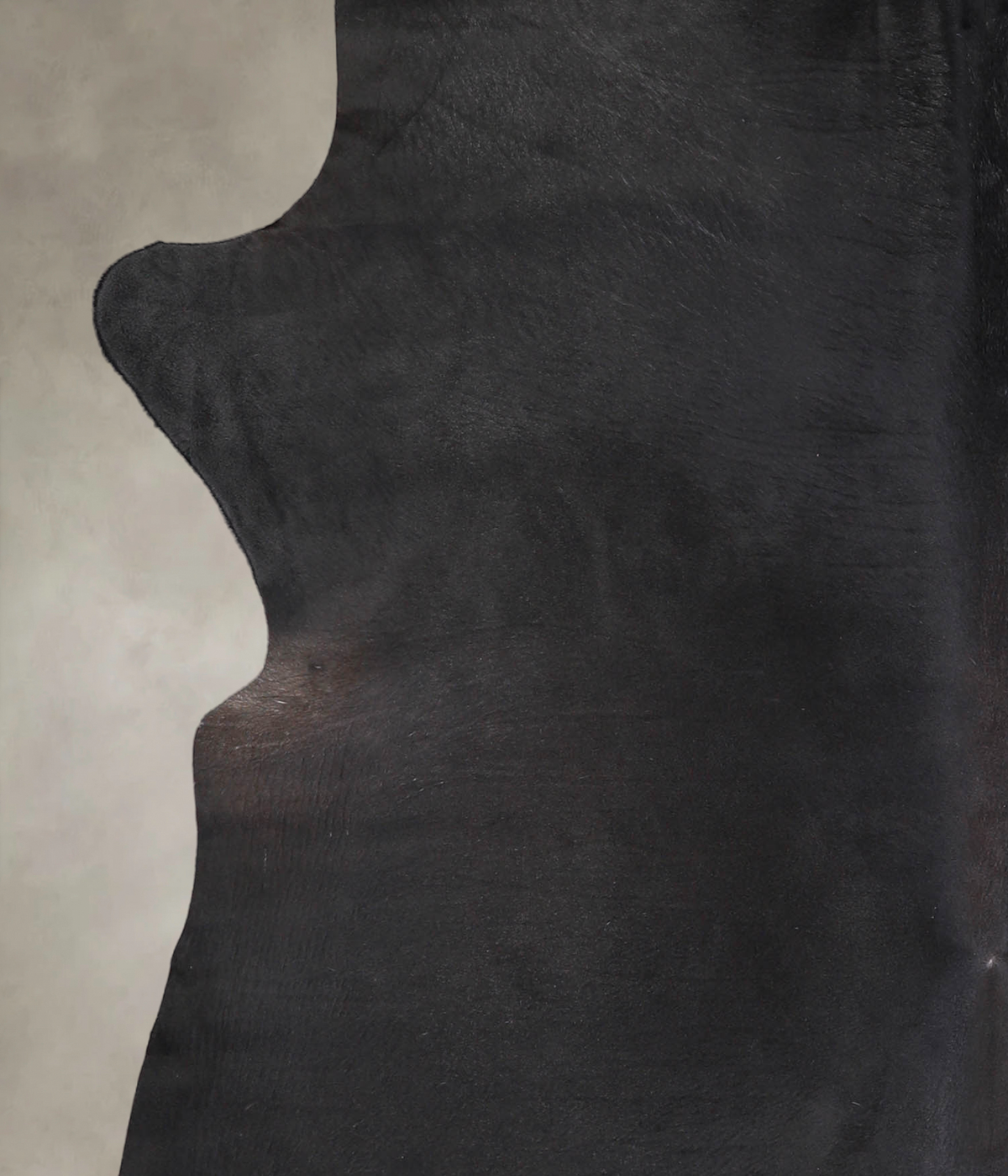 Solid Black Cowhide Rug #A24498