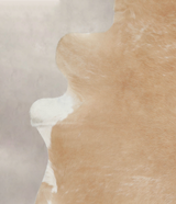 Beige XX-Large Brazilian Cowhide Rug 7'10"H x 6'9"W #A24514 by Hudson Hides