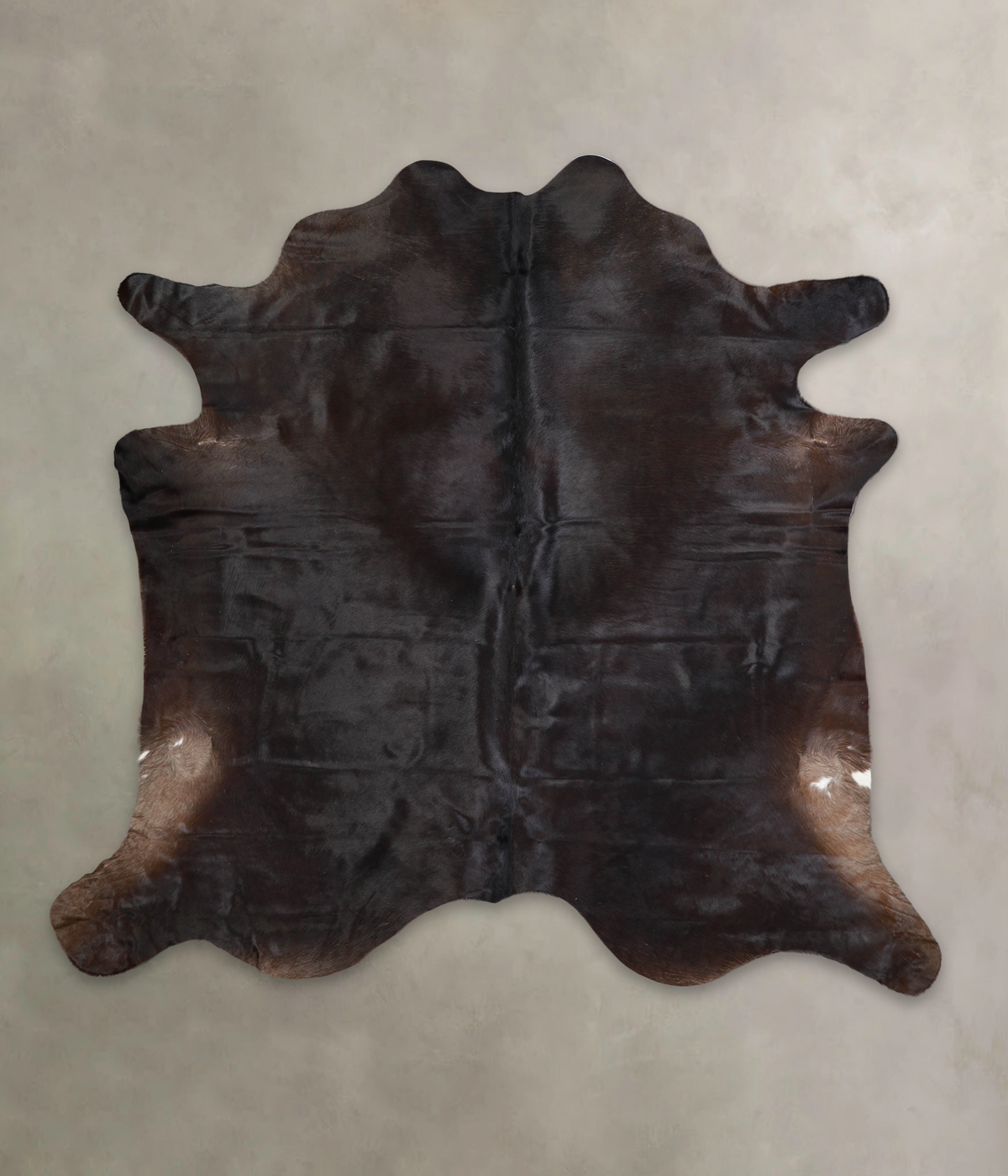 Solid Black Cowhide Rug #A24539