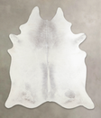 Medium Grey XX-Large Brazilian Cowhide Rug 7'8"H x 6'7"W #A24574 by Hudson Hides