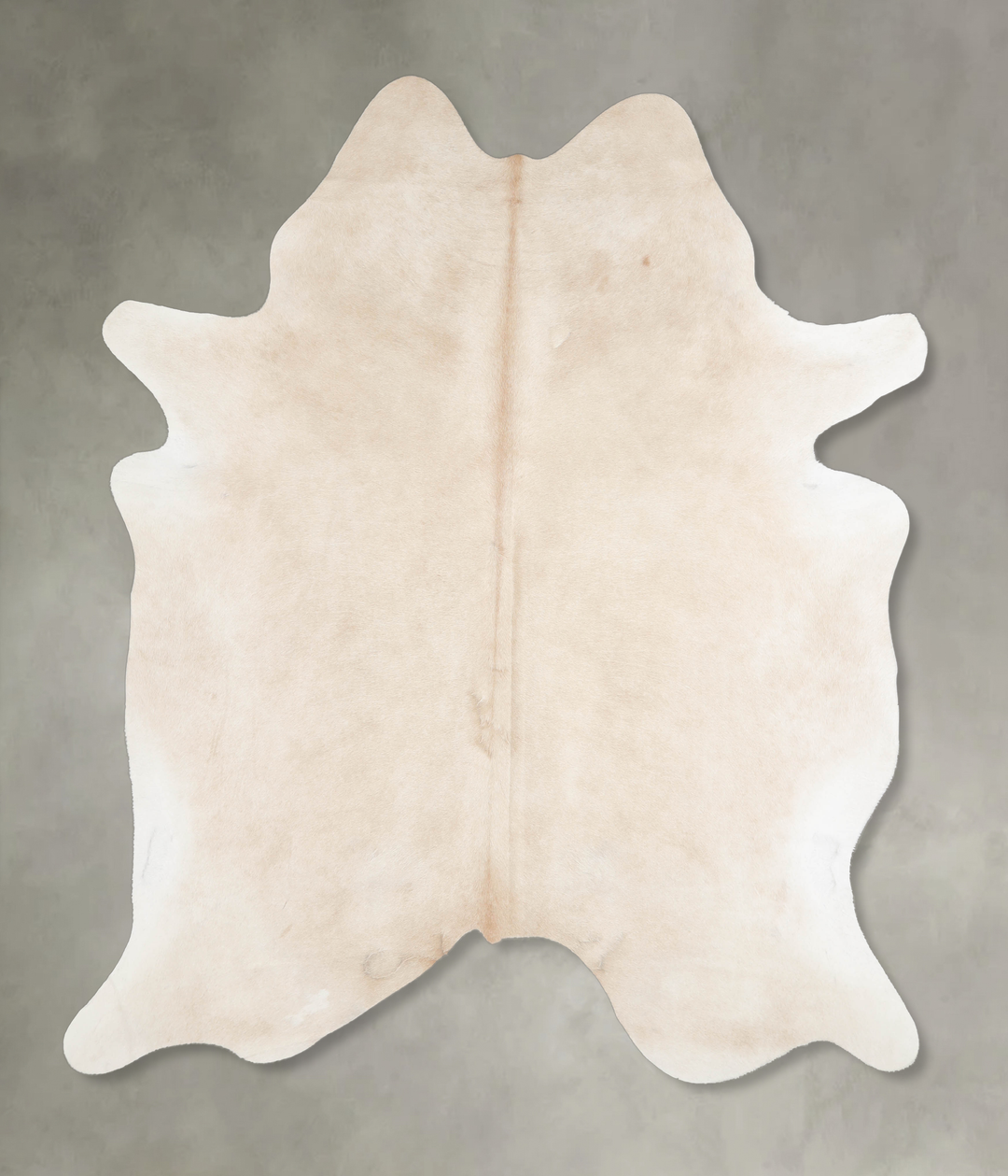Beige X-Large Brazilian Cowhide Rug 6'9"H x 6'1"W #A24638 by Hudson Hi