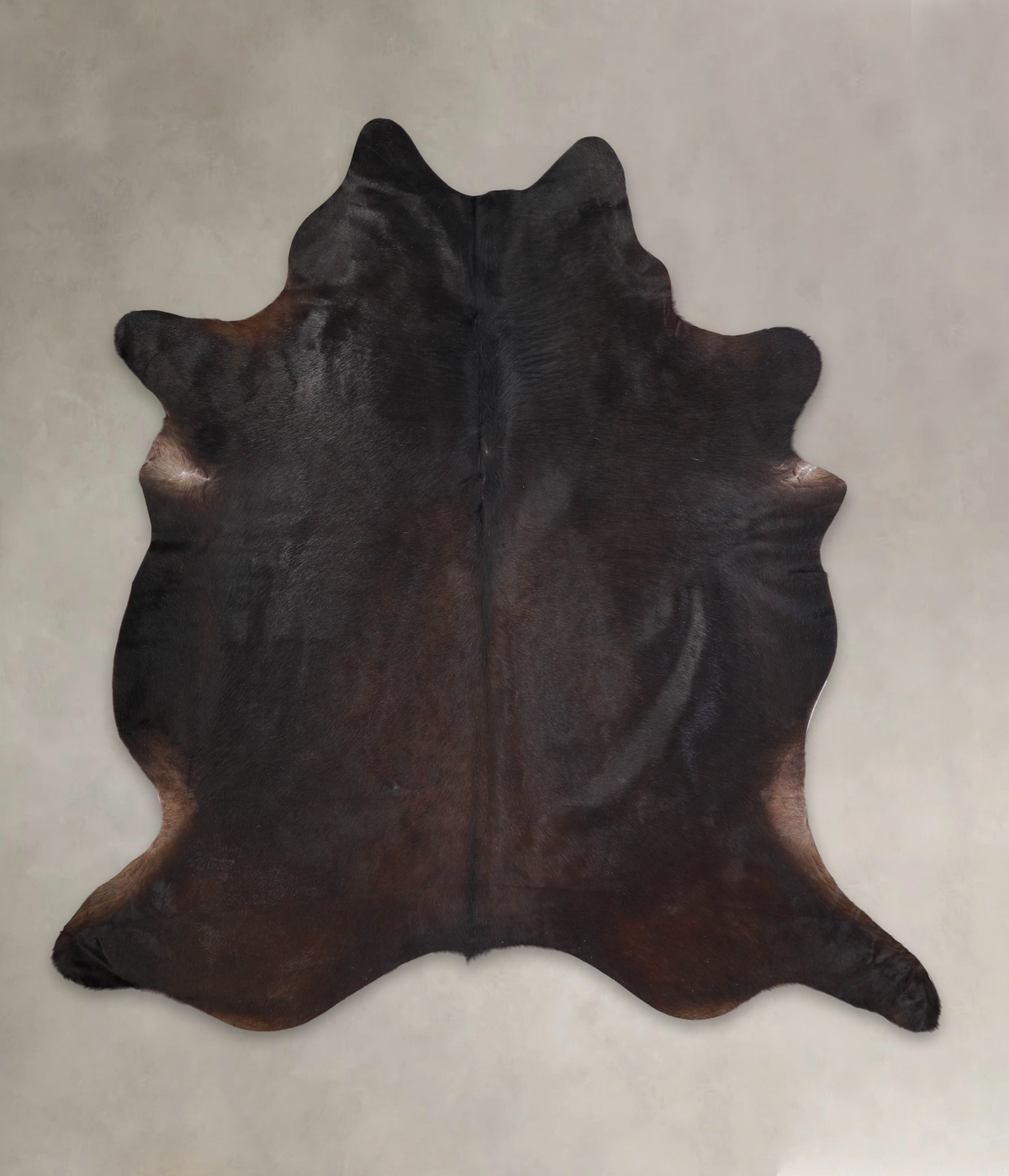 Solid Black Cowhide Rug #A24672