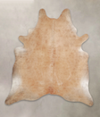 Beige XX-Large Brazilian Cowhide Rug 7'10"H x 7'1"W #A24725 by Hudson Hides