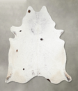 Salt and Pepper Black XX-Large Brazilian Cowhide Rug 7'6"H x 7'7"W #A24828 by Hudson Hides