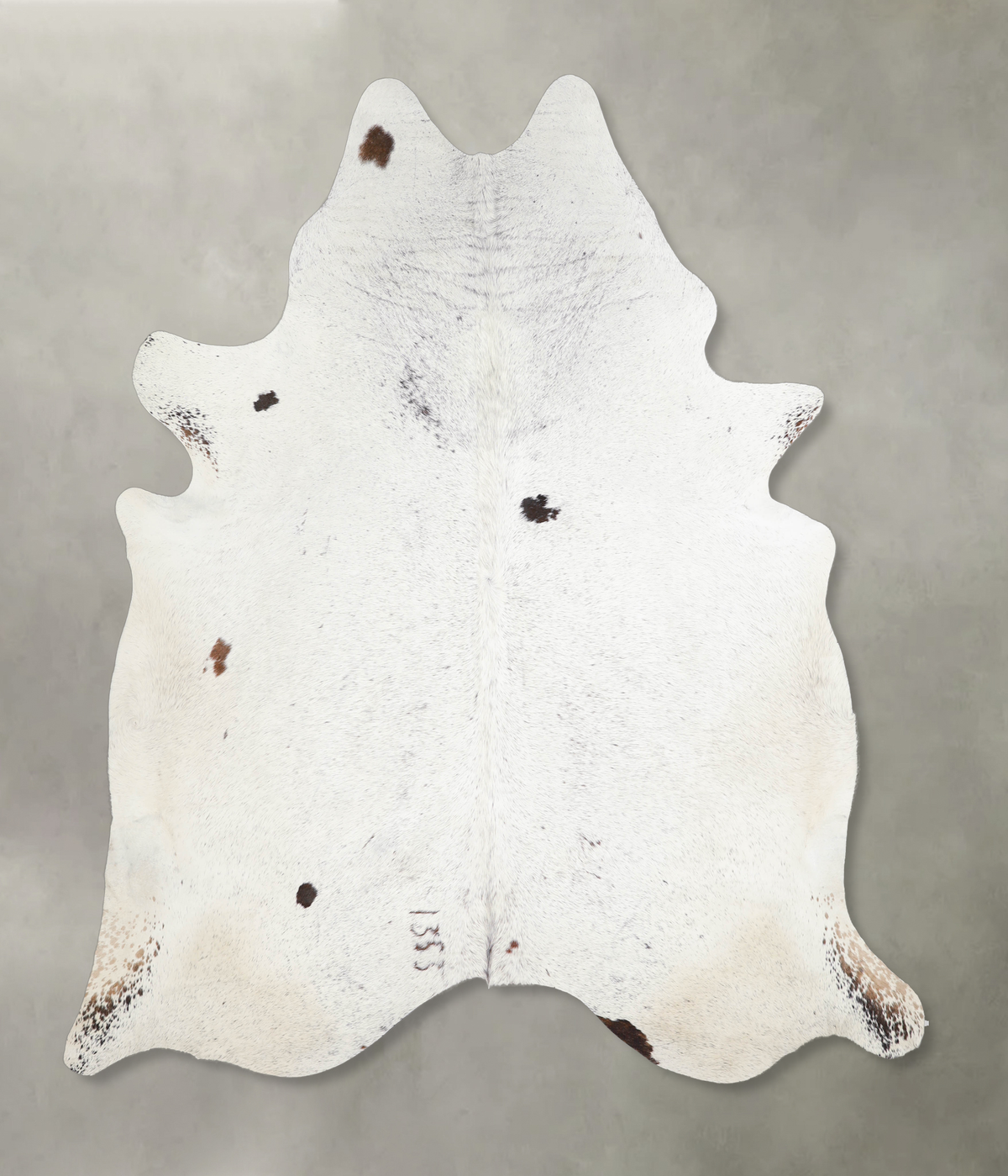 Salt and Pepper Black Cowhide Rug #A24828