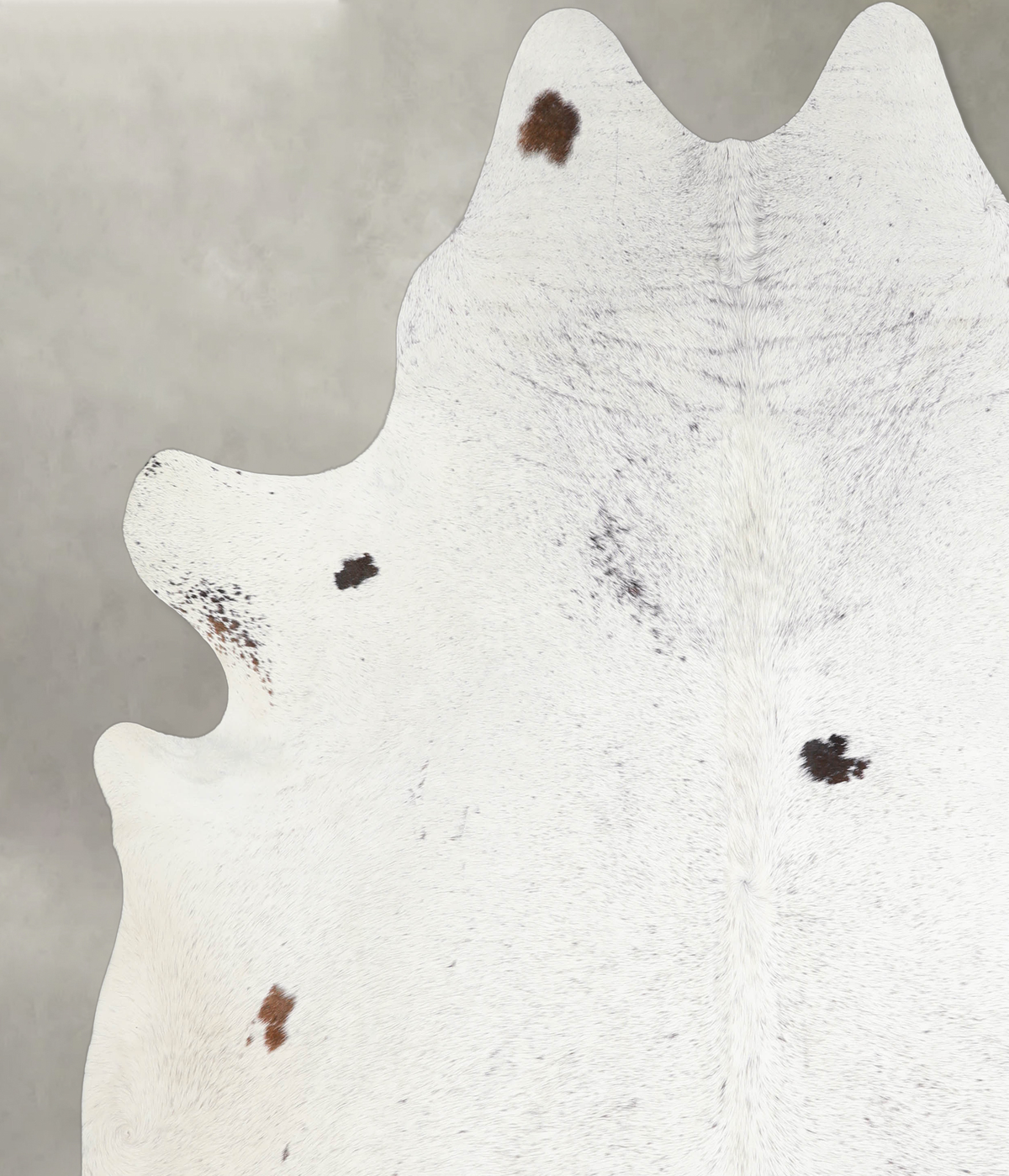 Salt and Pepper Black Cowhide Rug #A24828