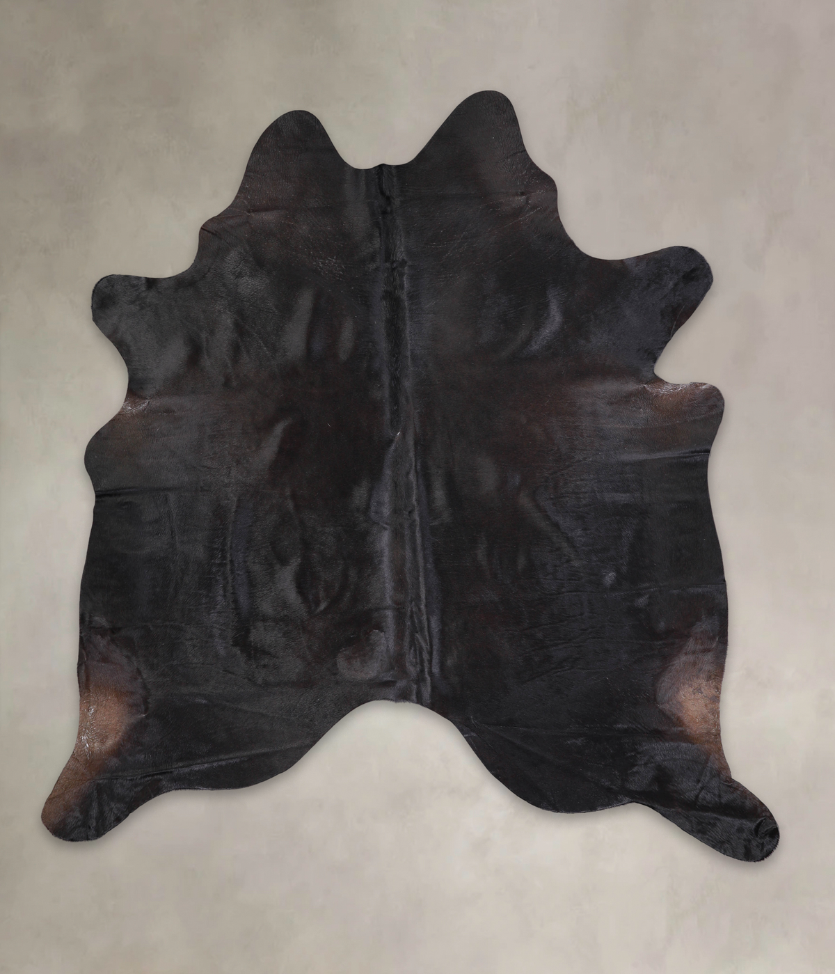 Solid Black Cowhide Rug #A24854