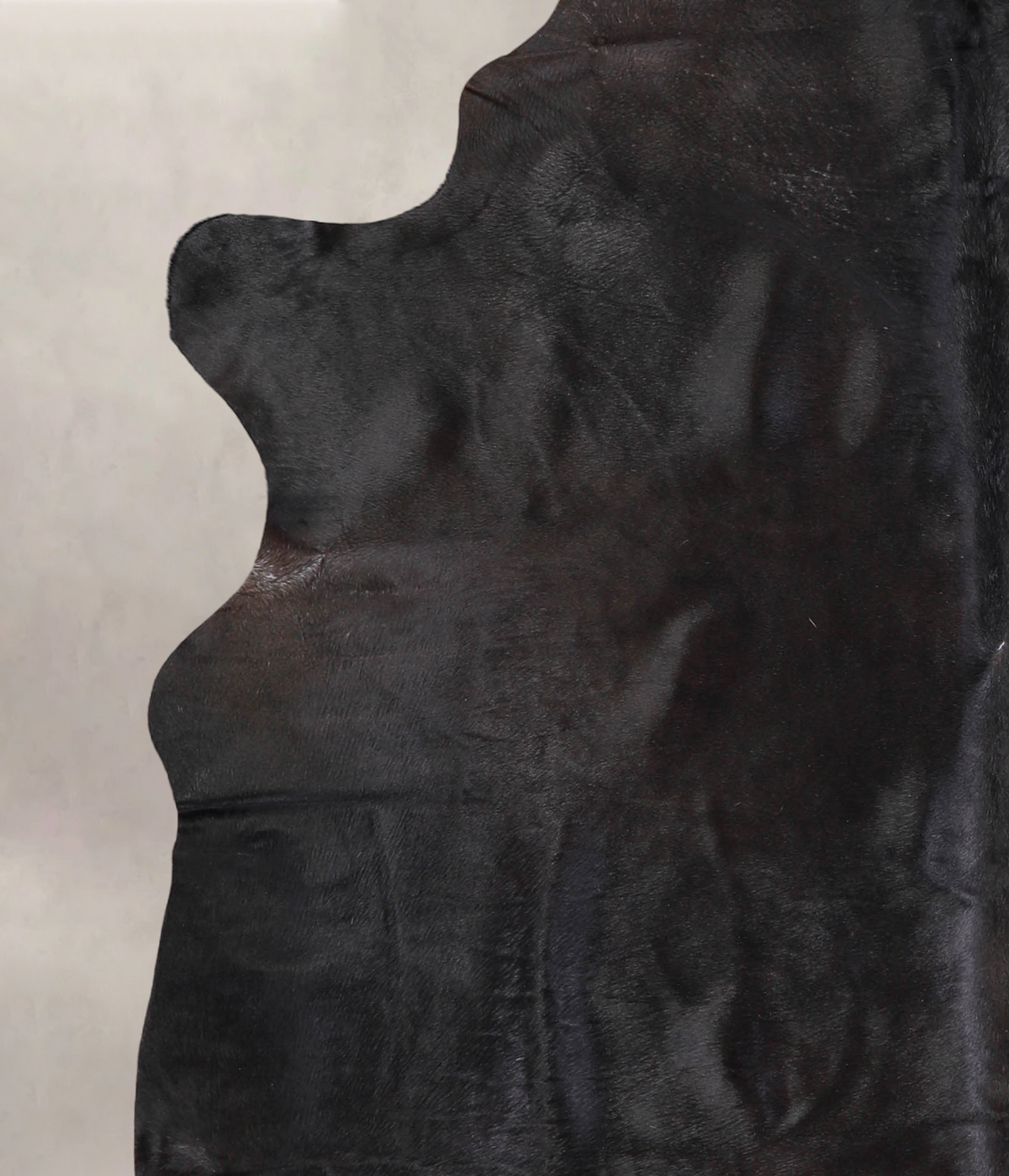 Solid Black Cowhide Rug #A24854