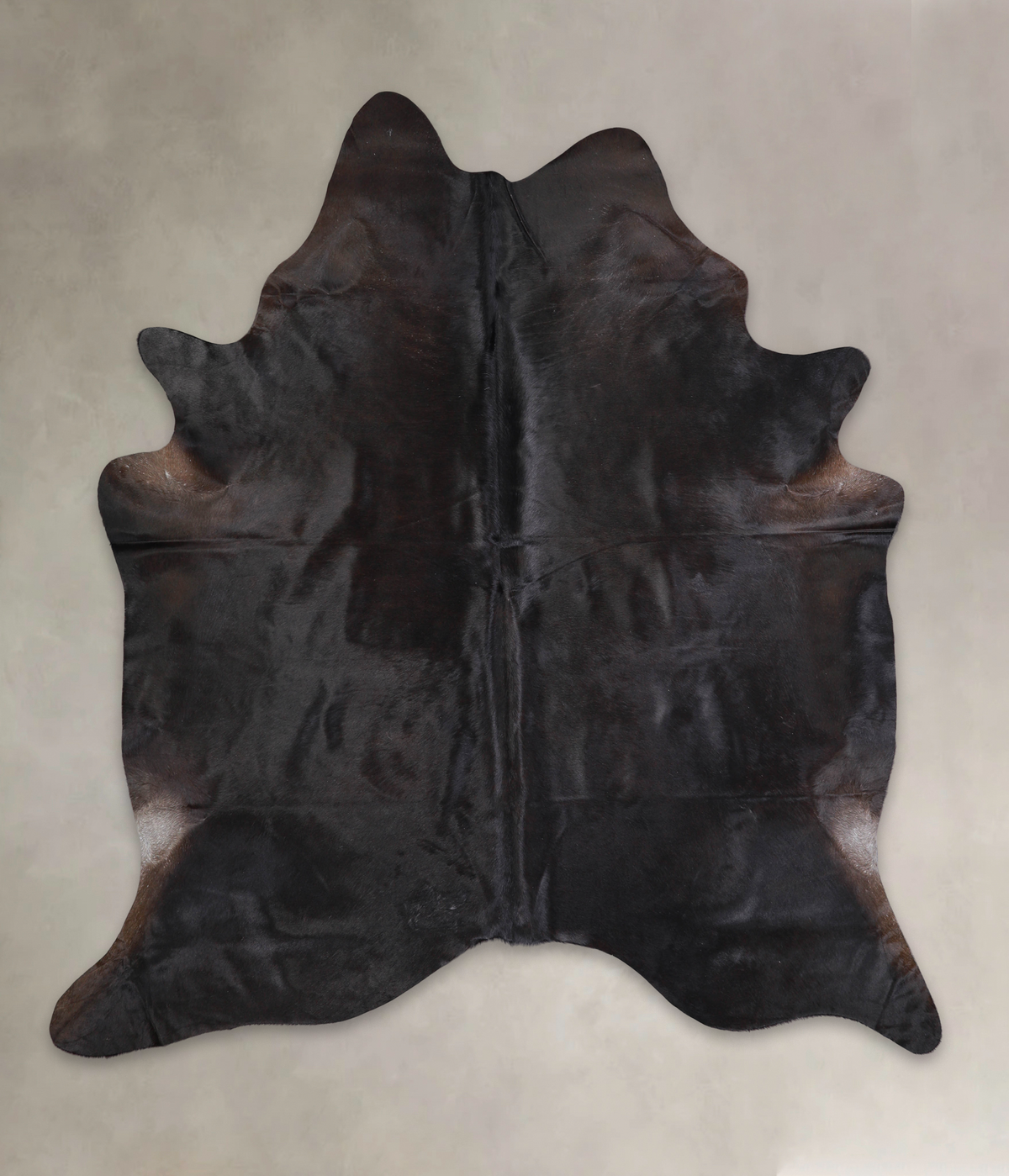 Solid Black Cowhide Rug #A24866