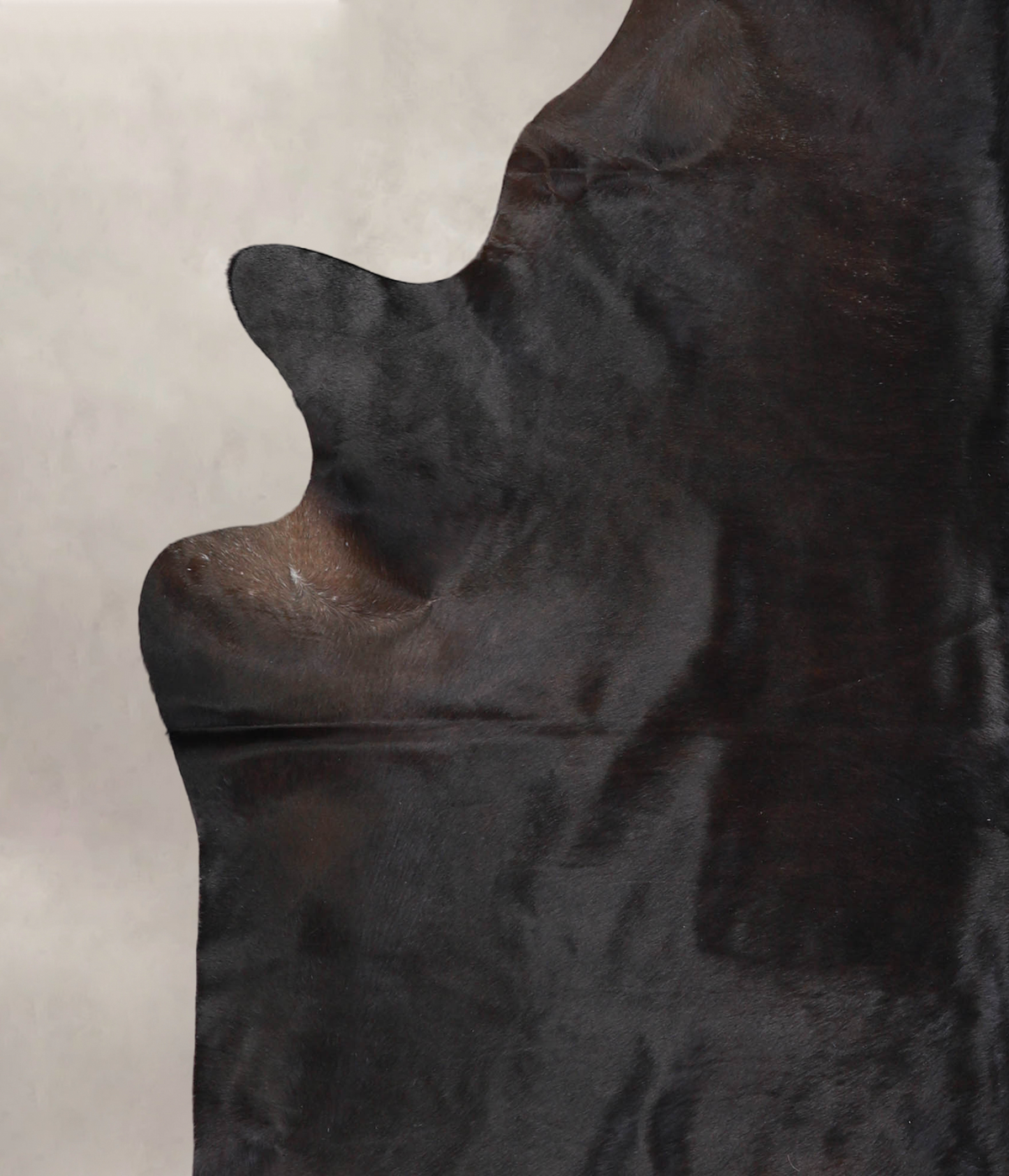 Solid Black Cowhide Rug #A24866