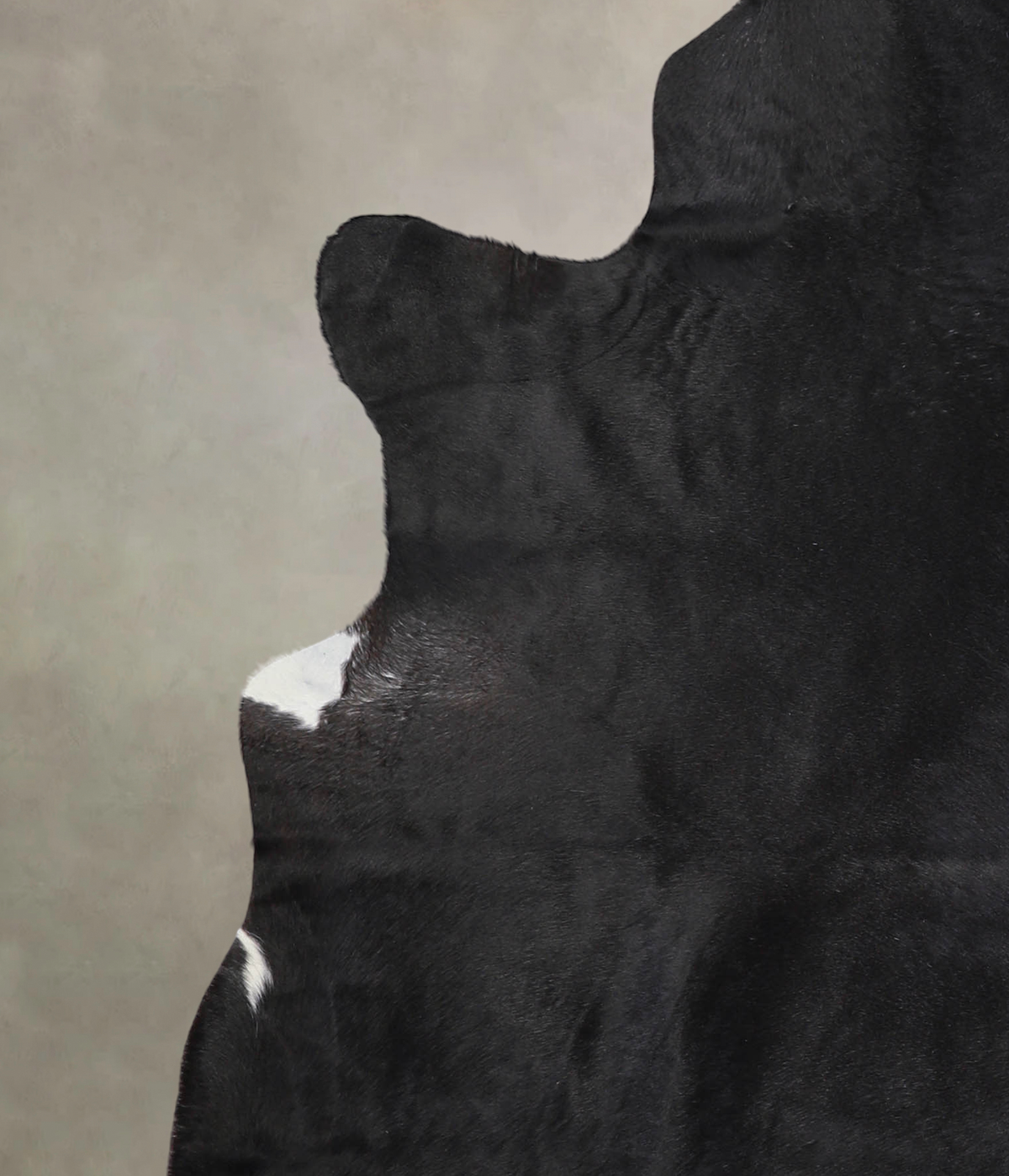 Solid Black Cowhide Rug #A24902