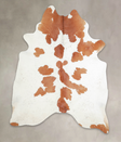 Brown and White X-Large Brazilian Cowhide Rug 7'7"H x 5'10"W #A24911 by Hudson Hides