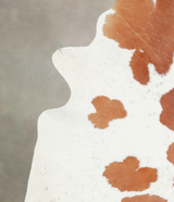 Brown and White X-Large Brazilian Cowhide Rug 7'7"H x 5'10"W #A24911 by Hudson Hides