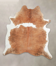 Brown and White X-Large Brazilian Cowhide Rug 7'4"H x 6'8"W #A24915 by Hudson Hides