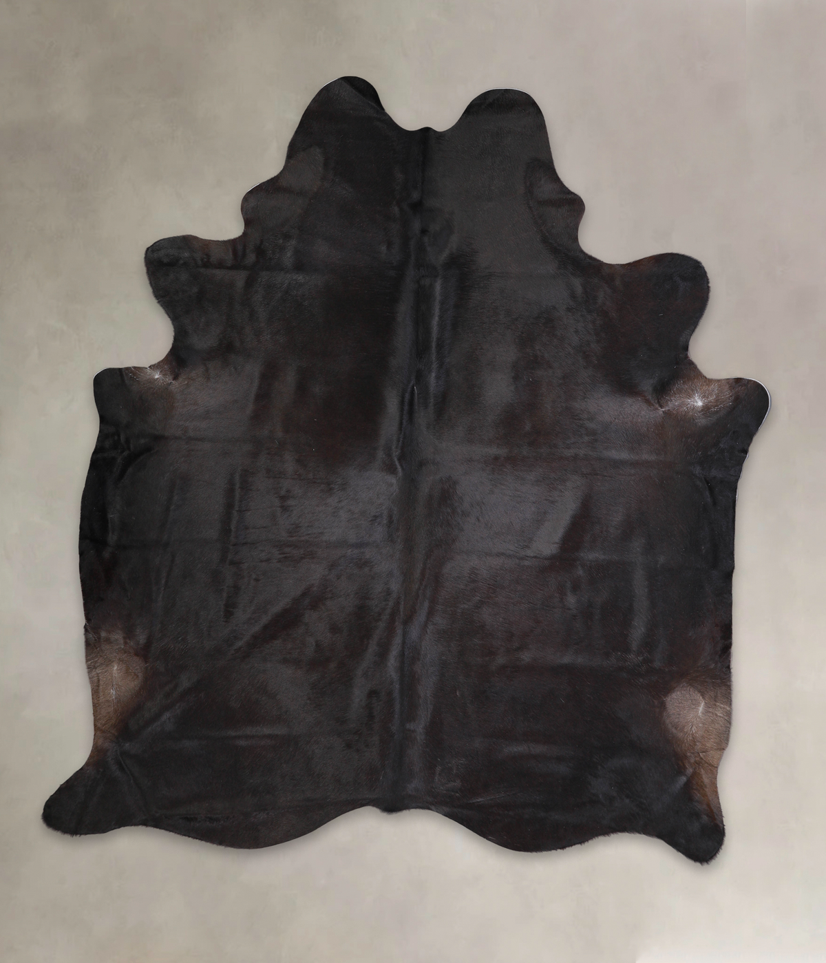 Solid Black Cowhide Rug #A24946