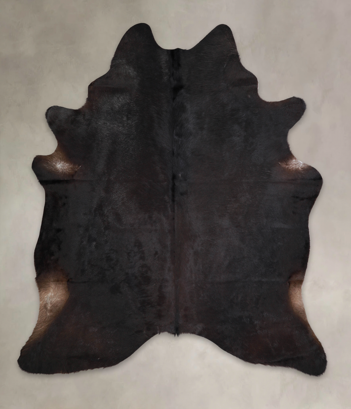 Solid Black Cowhide Rug #A24982
