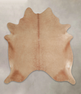 Beige X-Large Brazilian Cowhide Rug 7'3"H x 6'7"W #A25012 by Hudson Hides