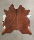 Solid Brown X-Large Brazilian Cowhide Rug 6'10"H x 6'7"W #A25067 by Hudson Hides