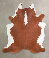 Hereford XX-Large Brazilian Cowhide Rug 7'8"H x 6'7"W #A25070 by Hudson Hides