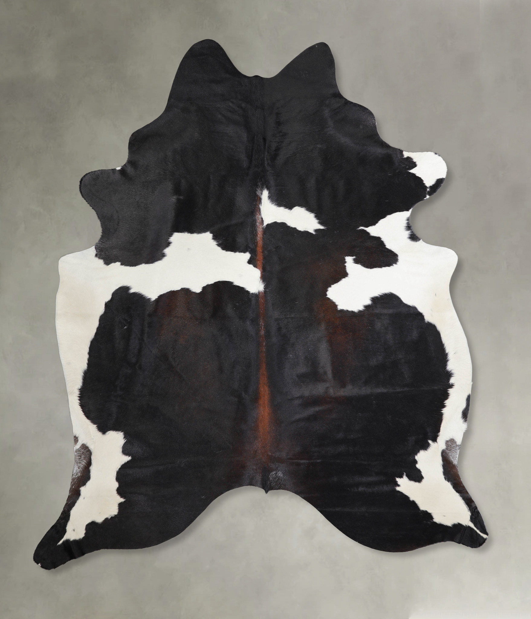 Chocolate and White Cowhide Rug #A25135
