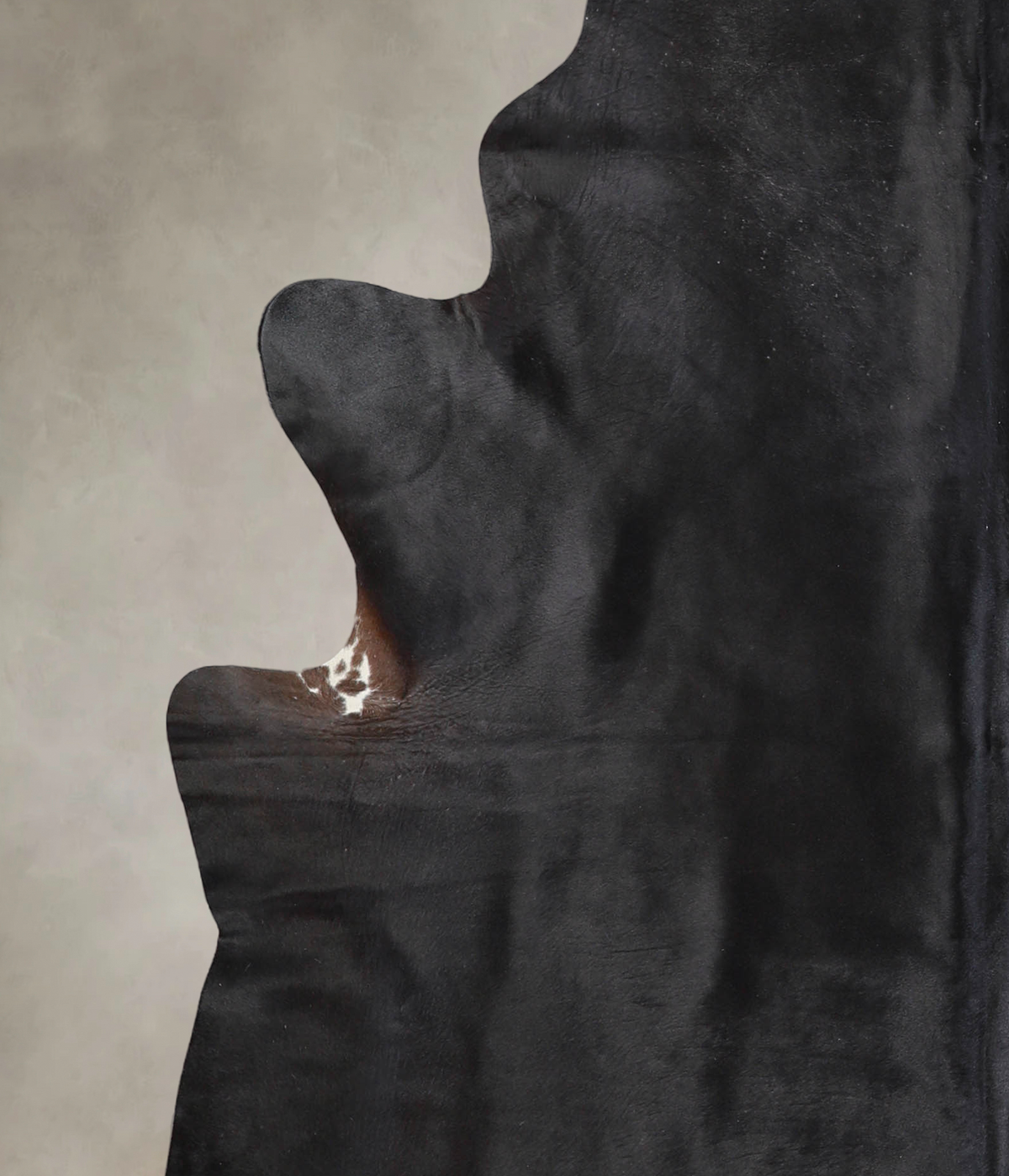 Solid Black Cowhide Rug #A25148