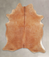 Solid Brown X-Large Brazilian Cowhide Rug 7'3"H x 6'3"W #A25181 by Hudson Hides