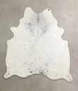 Salt and Pepper Black X-Large Brazilian Cowhide Rug 7'4"H x 6'8"W #A25307 by Hudson Hides