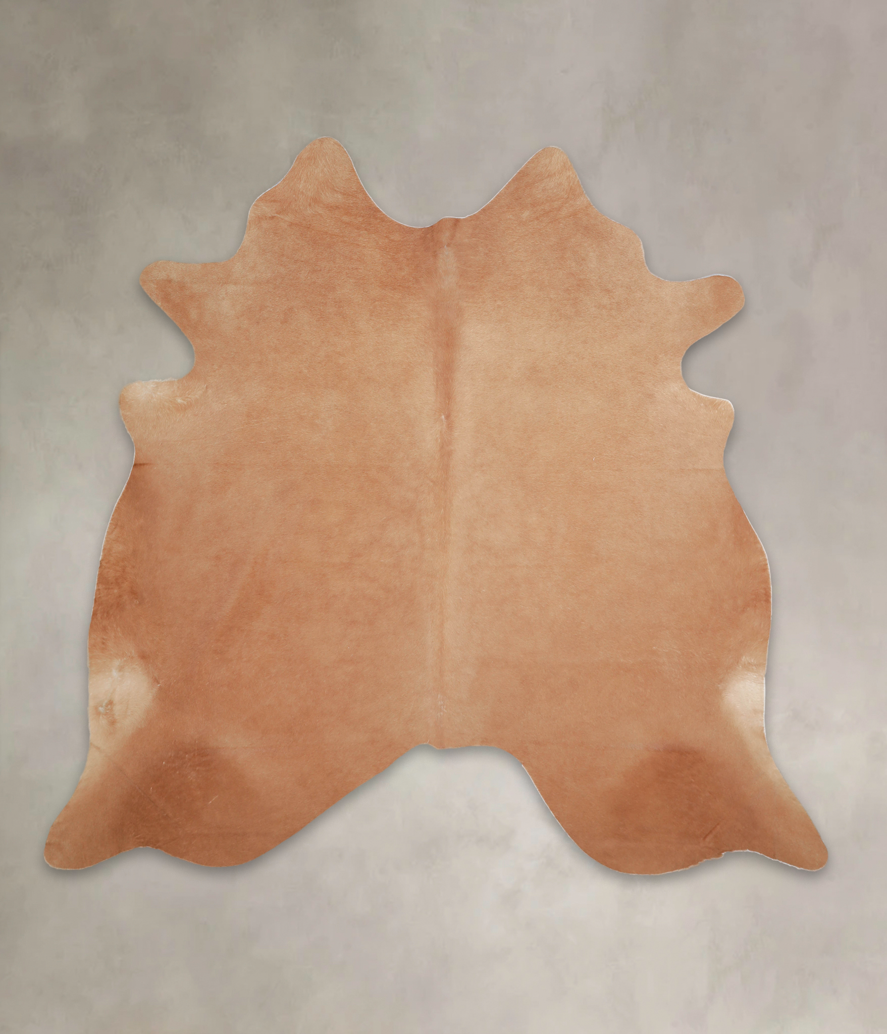 Solid Brown Cowhide Rug #A25364