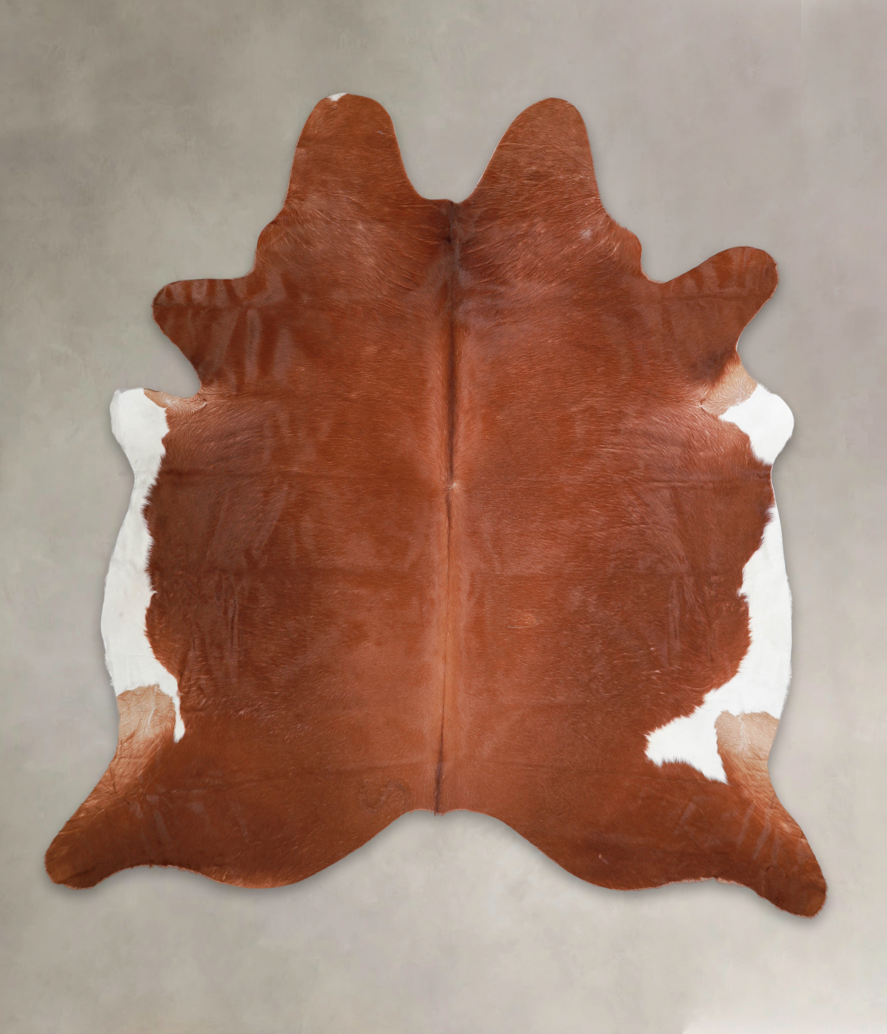 Solid Brown Cowhide Rug #A25386